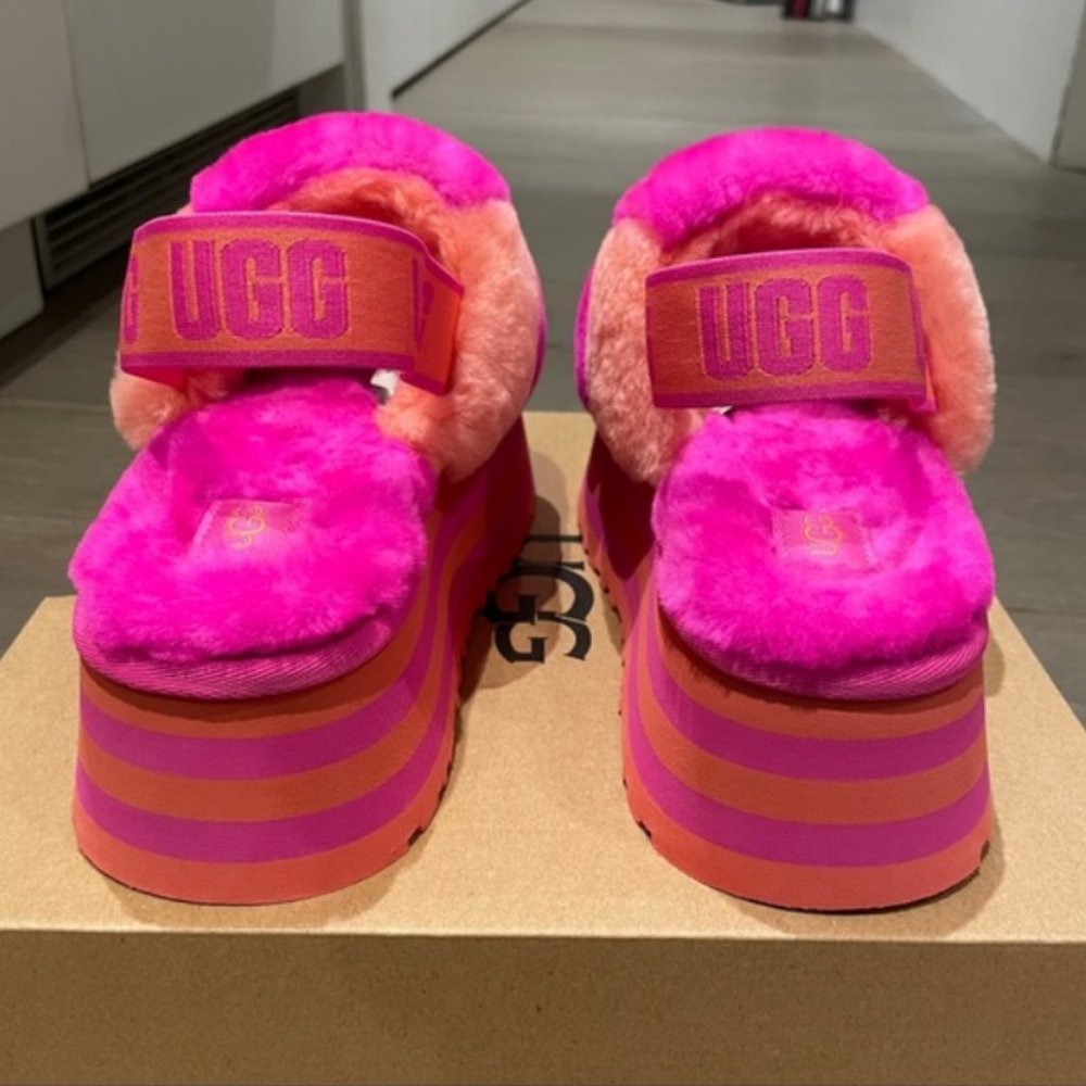UGG Disco Checker Slide Vibrant Platform Slides - Picture 10 of 16